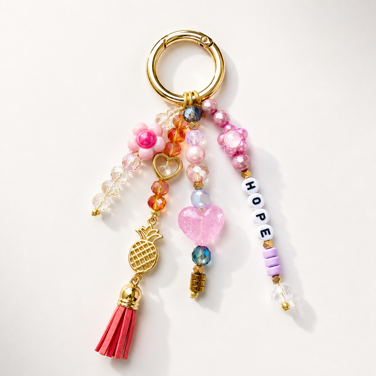 HOPE Beaded Bag Charm • 1 in 6 • Infertile Tees