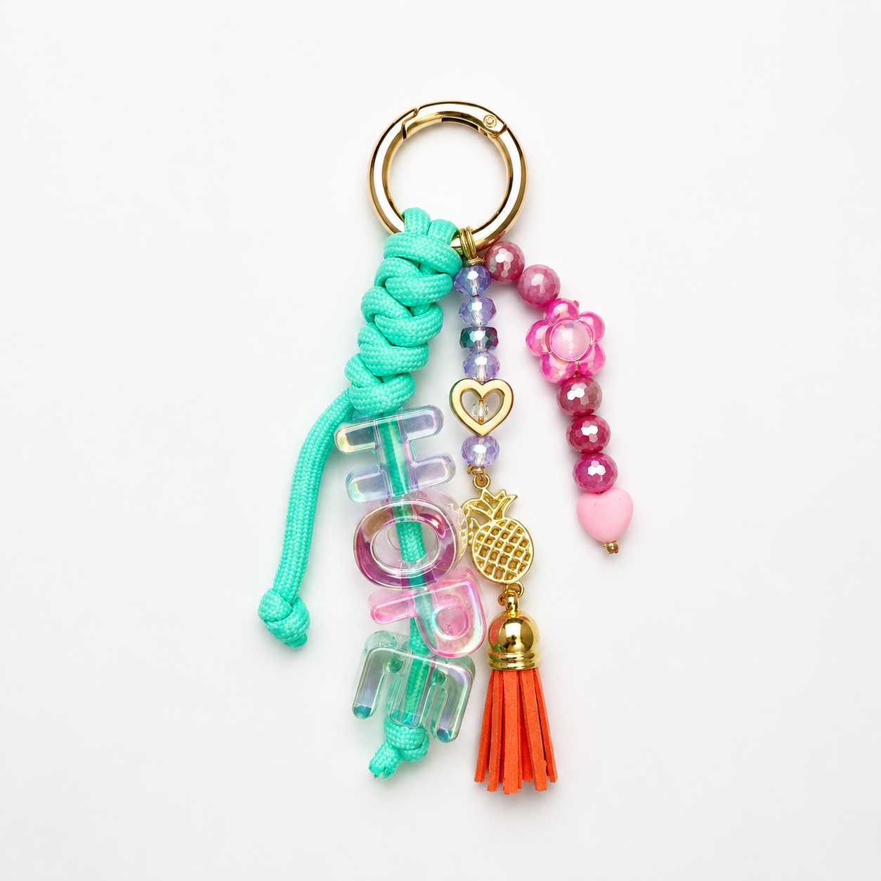 HOPE Paracord Bag Charm • 1 in 6 • Infertile Tees