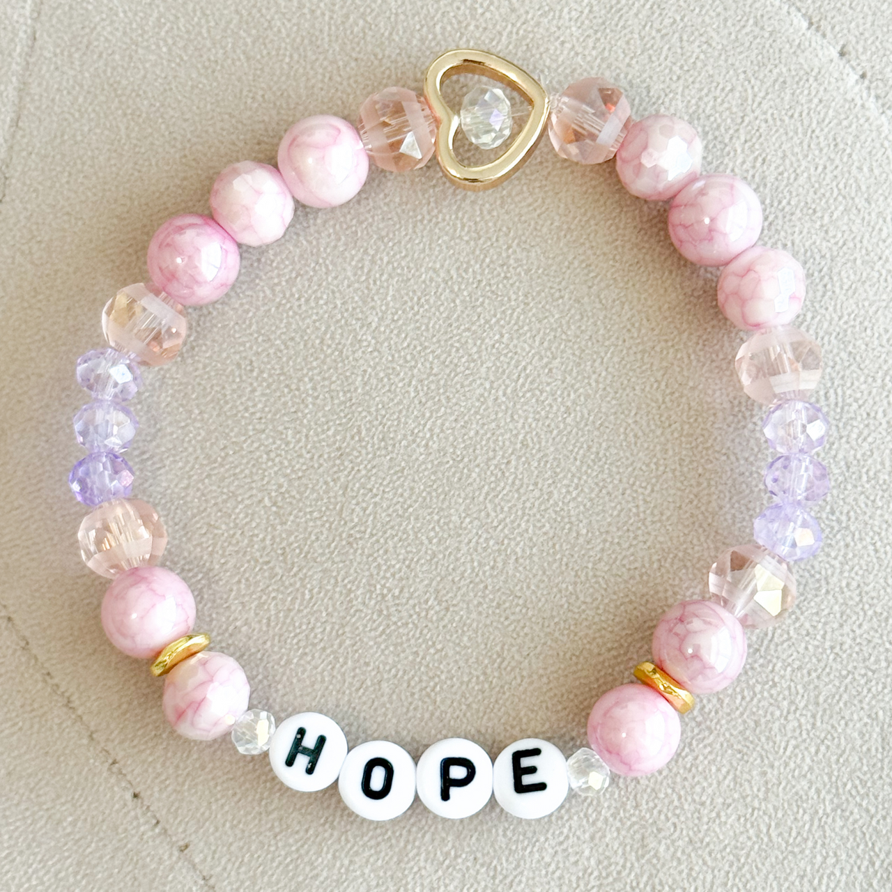 Hope pink Gold bracelet